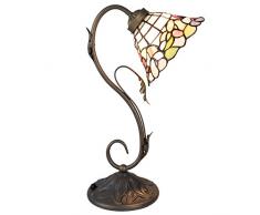 Lumilamp 5LL-5920 Tiffany Lampe de Table décorative en Verre Multicolore 32 x 20 x 48 cm