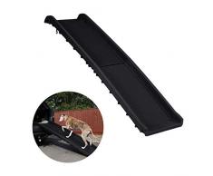 Relaxdays Lampe de Coffre de Voiture Pliante antidérapante en Plastique pour Coffre jusquà 90 kg Noir 156 x 40 cm