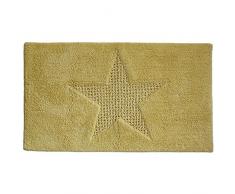 kela Tapis de Salle de Bain Lindano en Coton 100x60cm Jaune, 60x100x0,8 cm