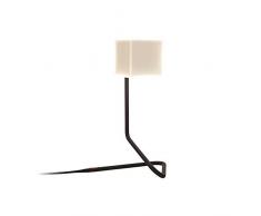 Senses EYES E2 Lampe de Table Design Lampe de Table Lampe de Bureau Satin Silk Verre 24 W Blanc 45 cm