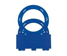 MarpaJansen 548.740-38 Lot de 5 ronds en carton ondulÃ© pour lanternes Bleu DiamÃ¨tre 22 cm Profondeur 10 cm DiamÃ¨tre 16 cm