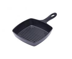 Kitchen Craft Mini Fonte en Fer forgé Plat de Service en mélamine avec poignée, 17.5 cm, Mélamine, Noir, 16 x 27 x 4 cm