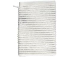 Aneesi Bath & Leisure 16x21 cm Rib-Rib Gant de Toilette en Pur Coton, Ensemble de 2, Blanc