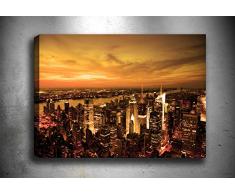 Bonamaison Peinture sur toile, multicolore, 40 x 60 cm - ConÃ§u et fabriquÃ© en Turquie