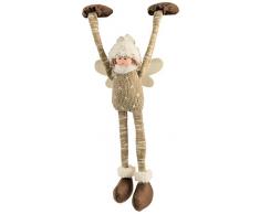 Galileo Casa Sherpa PoupÃ©e, Polyester, Marron, 14Â x 4Â x 33Â cm