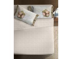 Ipersan Complet lit Fine Art Photographique Classic Elegance Couleur Beige/Vert/Rose 260x300cm.