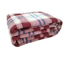 ForenTex Microfibre Velours Toucher Doux Multifonction pour CanapÃ© Lit L3010 Rayure Mauve