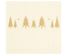 Â«The Papier + 1 x 14 tND40.20.cH. Deluxe de 20 Serviettes de Table, en Tissu, x-mas Edition, 40 x 40 cm avec Motif imprimÃ©-Champagne