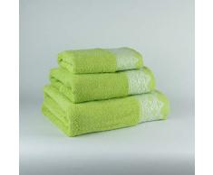 Natural History Gifts Set Serviette de Bain 3Â unitÃ©s. 400Â g Vert 30Â x 50Â cm/50Â x 100Â cm/100Â x 150Â cm