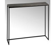 Lambert Maro Table dappoint en Aluminium Finition H52 60,5 x 15 cm en mÃ©tal Graphite Noir Taille Unique