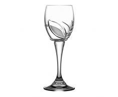 Crystelle aljulia 05060Â Foret Verres Ã vin, Cristal, 150Â ML, 7Â x 7Â x 18Â cm, 6Â unitÃ©s