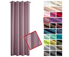 Eurofirany Rideaux Lisses Ã 8 Åillets pour Chambre Ã Coucher, Salon, Chambre denfant, Rose foncÃ©, 140 x 250 cm
