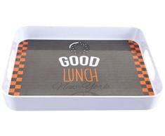 JJA 135713 Plateau Service City 42.5X28.5CM Melamine Assortis, Plastique, Aleatoire