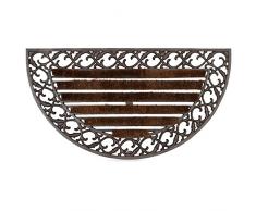 Helloshop26 Paillasson Tapis Porte dEntrée Essuie-Pieds Fonte, Fibres Synthétiques, Or, 39x72x20 cm