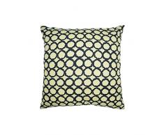 ZONS Coussin 45x45cm (4 Couleurs) + Rembourrage 450g (Jaune)