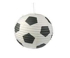 Niermann Standby Suspension boule en papier, Papier, blanc/noir, 40 x 40 x 40 cm