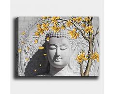 Bonamaison Peinture sur toile, multicolore, 70 x 100 cm - ConÃ§u et fabriquÃ© en Turquie