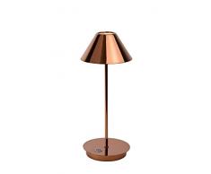 Lucide TISK LED - Lampe De Table - Ã 16 cm - LED Dim. - 2x5W 2700K - Cuivre