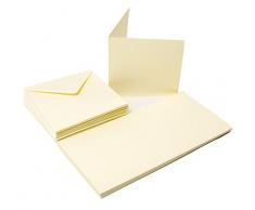 The Paper Palace Le Palais de Papier 50Â Cartes et enveloppes 12,7Â x 12,7Â cm, Ivoire