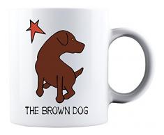 Radio Deejay The Brown Dog Tasse, CÃ©ramique, Blanc