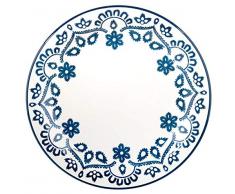 Home Flora Assiettes plates Piatti Piani bleu