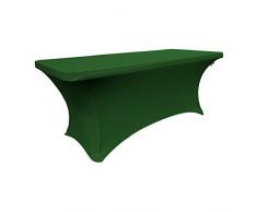 La Nappe en Spandex pour Un Rouleau Table rectangulaire, Green Emerald, 226 x 63 x 0.6 cm