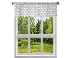 Kensie Tour de lit de Cuisine imprimÃ©, ArgentÃ©, 58x15 (1 Piece)