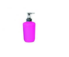 MSV 140996 Distributeur de Savon polypropylÃ¨ne-310 ML, Plastique Chrome/PolypropylÃ¨ne, Rose 219C, 12 cm