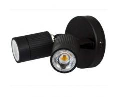 Luceco Applique murale LED double ExtÃ©rieur 720LM 10W IP65 4000K Noir