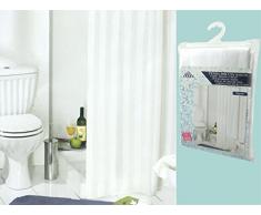 Baguette Rideau de Douche Tissu 180 x 200 Assortis ameublement Salle de Bain