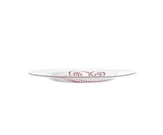 PASABAHCE Lot de 6 Assiettes Ã Dessert Ã Pois Rouges