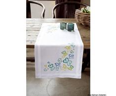 Kit chemin de table Papillons en tons verts