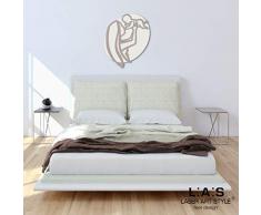 L:A : S Laser Art Style Cadre Mamelon avec Enfant Moderne pour Chambre Ã Coucher SI-322L 50x65 cm Panna-Tortora