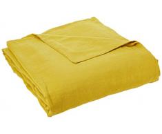 Garnier Thiebaut Housse de Couette, Lin, Curry, 155x220 cm