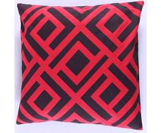 La Finesse - Housse de Coussin carrÃ©e dÃ©corative 50 x 50 cm pour la Maison en Coton pour Le Salon, Le canapÃ©, la Chambre Ã Coucher, Tissu colorÃ©, Taille Unique