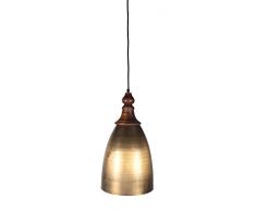 Moycor Dakar Lampe suspension Cloche Grande, 40Â W, Natural/Bronze