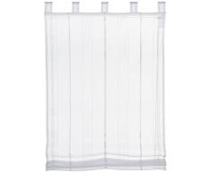 Home Fashion 79772-701 Rideau Store Bateau avec Boucles Blanc 140 x 80 cm