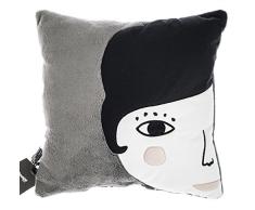 Paparajote Factory 1711 Coussin Motif Lola Laine Polaire/Polyester Gris 40 x 40 x 14 cm