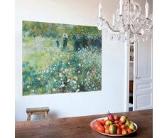 IXXI Art a Small 100 x 80 cm, Woman with Mat Parasol in Mat Garden