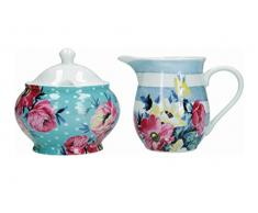 Mikasa MKCLOSUGCRE Clovelly Pot à lait et sucrier en porcelaine dans une boîte cadeau