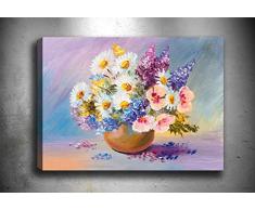 Bonamaison Peinture sur toile, multicolore, 40 x 60 cm - ConÃ§u et fabriquÃ© en Turquie