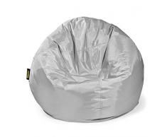 Pushbag Pouf, Polyester, Gris, 90 x 90 cm
