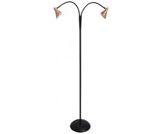 NÃ¤ve Leuchten 2054647Â A + + to a, lampadaire LEDTwist, mÃ©tal, 6Â W, cuivre, 165Â x 26Â x 165Â cm