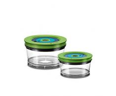 Bosch Electroménager MMZV0SB2 Frischhaltedosen für den Vakuum-Standmixer VitaMaxx Boites de conservation, Transparent