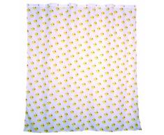 Gerson W50026 Rideau de Douche Polyester Blanc/Motif Canard 180 x 180 cm