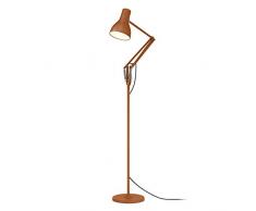Anglepoise Lampadaire, Aluminium Chrome fer, terre de sienne, SchirmhÃ¶he 19 x Schirmdurchmesser 14 x FuÃdurchmesser 25 x ArmlÃ¤nge 34,6 x HÃ¶he bis oberer Arm 91 cm