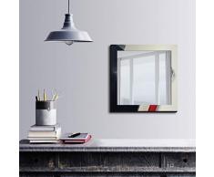 Bonamaison DÃ©coration Murale Impression sur Miroir EncadrÃ© sur Toile, Dimensions: 50 x 50 Cm - ConÃ§u et fabriquÃ© en Turquie