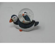 Katerina Prestige ME1106 Boule Neige Macareux DÃ©coration, Blanc/Gris, 6, 5x4,5x8,5 cm