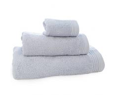 Aneesi Bath & Leisure 16x21cm Ultima Gant de Toilette en Pur Coton, Argent