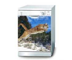 Decusto Autocollant Jumping Puma â Autocollant pour Lave Vaisselle